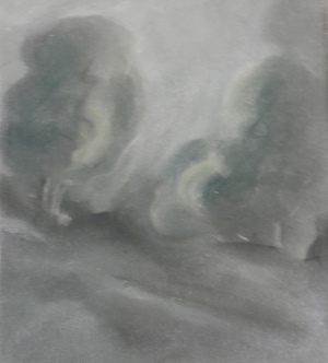 paysage dans l'obscurité